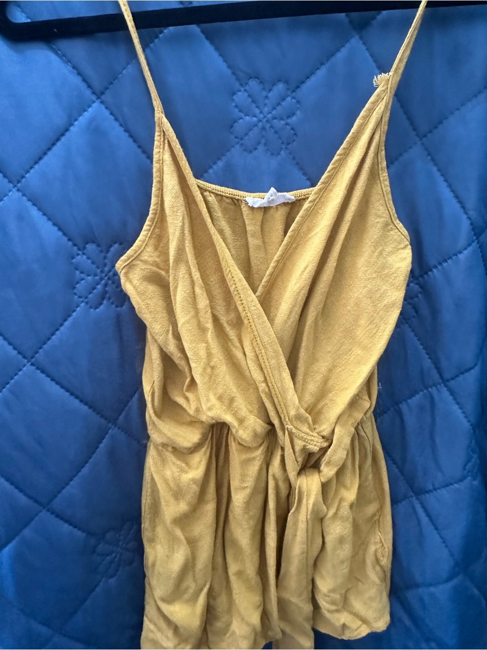 See You Monday Mustard Knit Tank Top